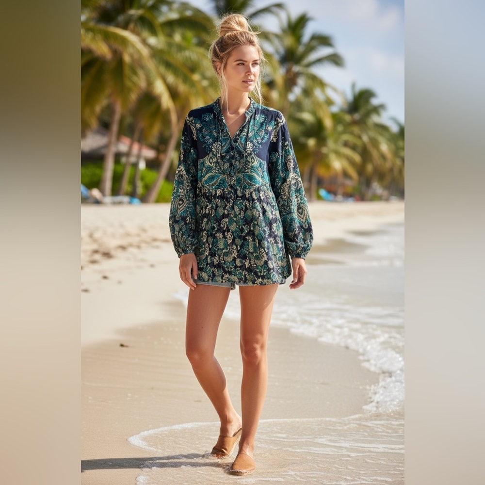 Free People bohemian mini dress/tunic